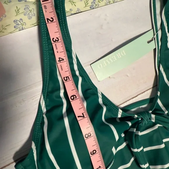 Dippin' Daisy's Green Striped Bikini Top - Picture 6 of 8